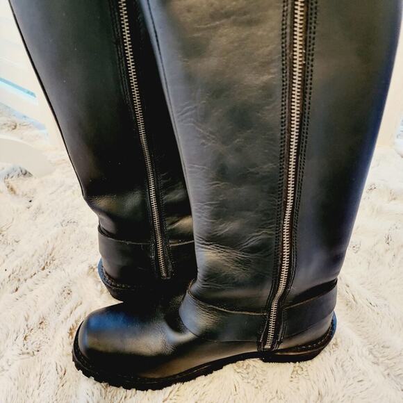 MILWAUKEE LEATHERBLACK LACE UP MOTORCYCLE BOOTS SIZE 6.5 - Picture 6 of 13